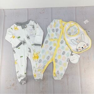 Burt’s Bees Baby Newborn Bunny Sleeper + Koala Kids Easter‎ Set NWT